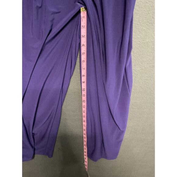Simply Styled Halter Top Purple Jumpsuit Size S/C, Elastic Waist & Pockets - Picture 8 of 9